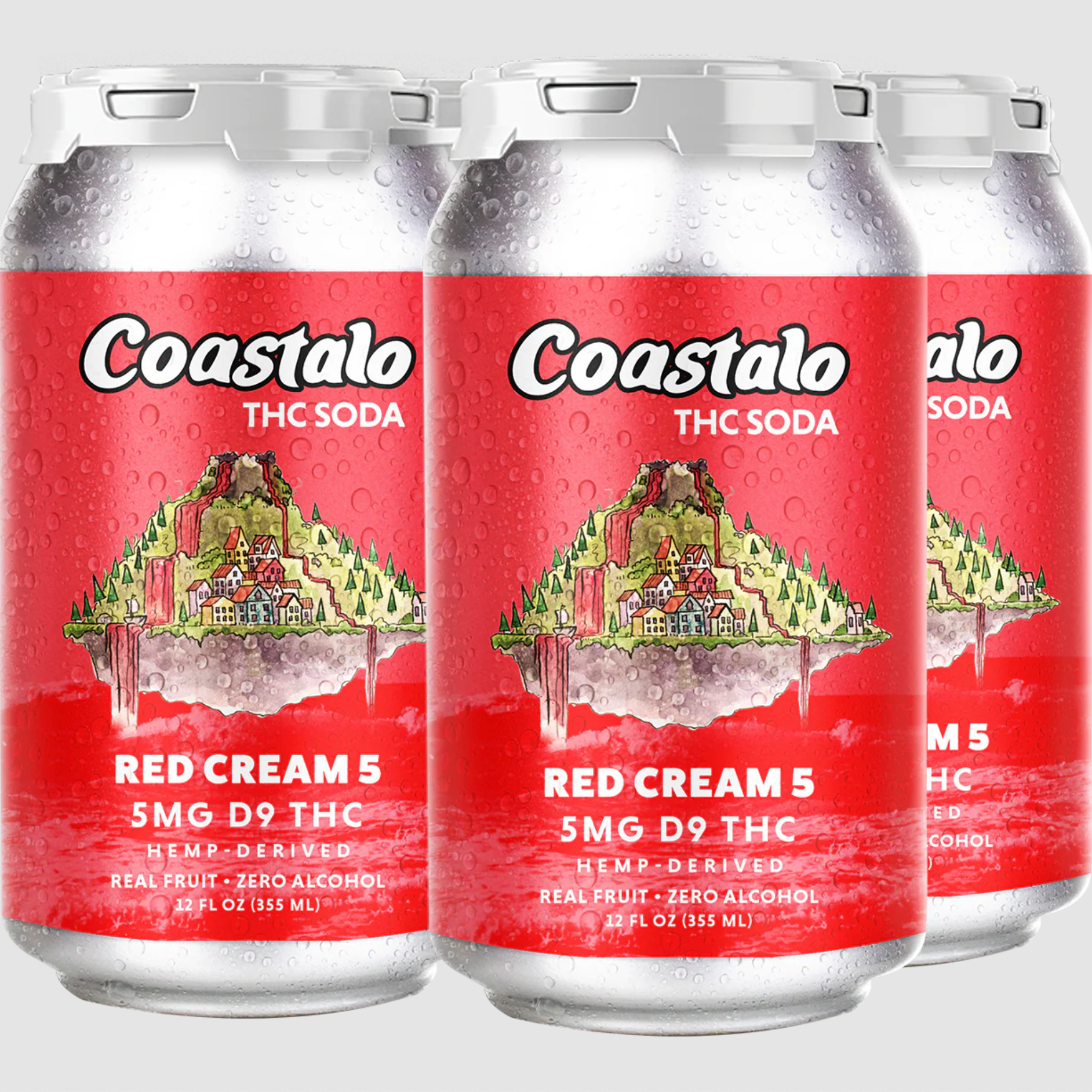 Coastalo THC Red Cream Soda 10mgTHC | LocoPops