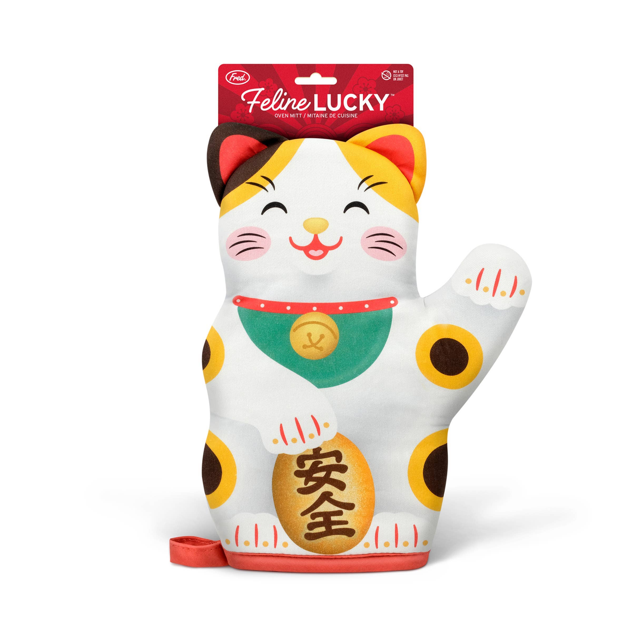 Fred Feline Lucky Cat Oven Mitt - Thumbnail 3
