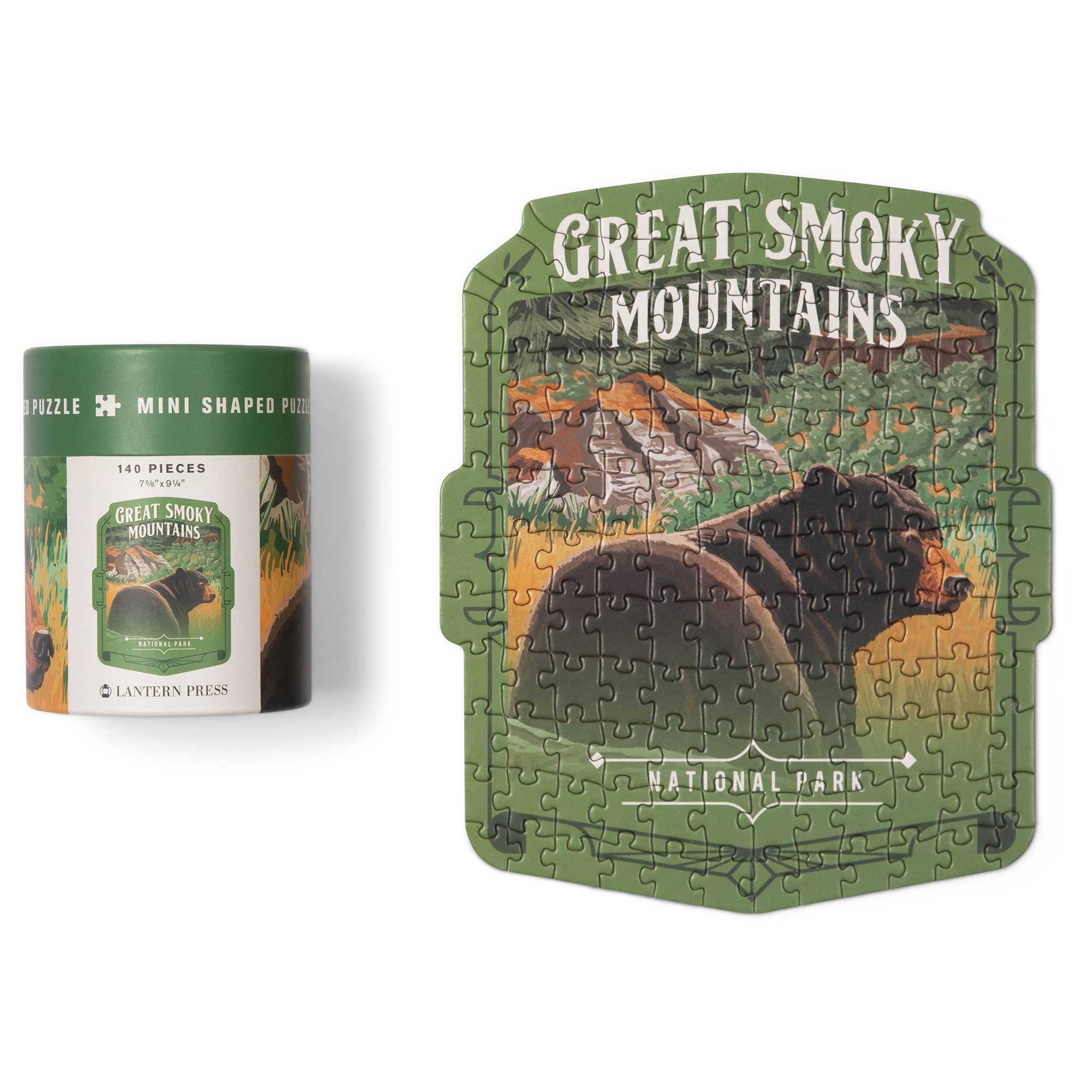 Protect Our National Parks Great Smokey Mtn Mini Jigsaw Puzzle LocoPops